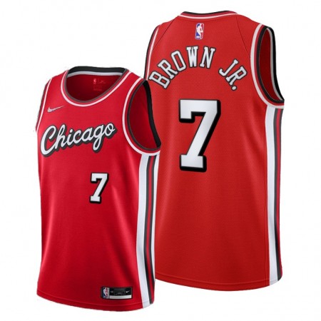 Chicago Bulls Troy Brown Jr. 7 Nike 2021-22 City Edition Throwback Pelipaidat Swingman - Miesten